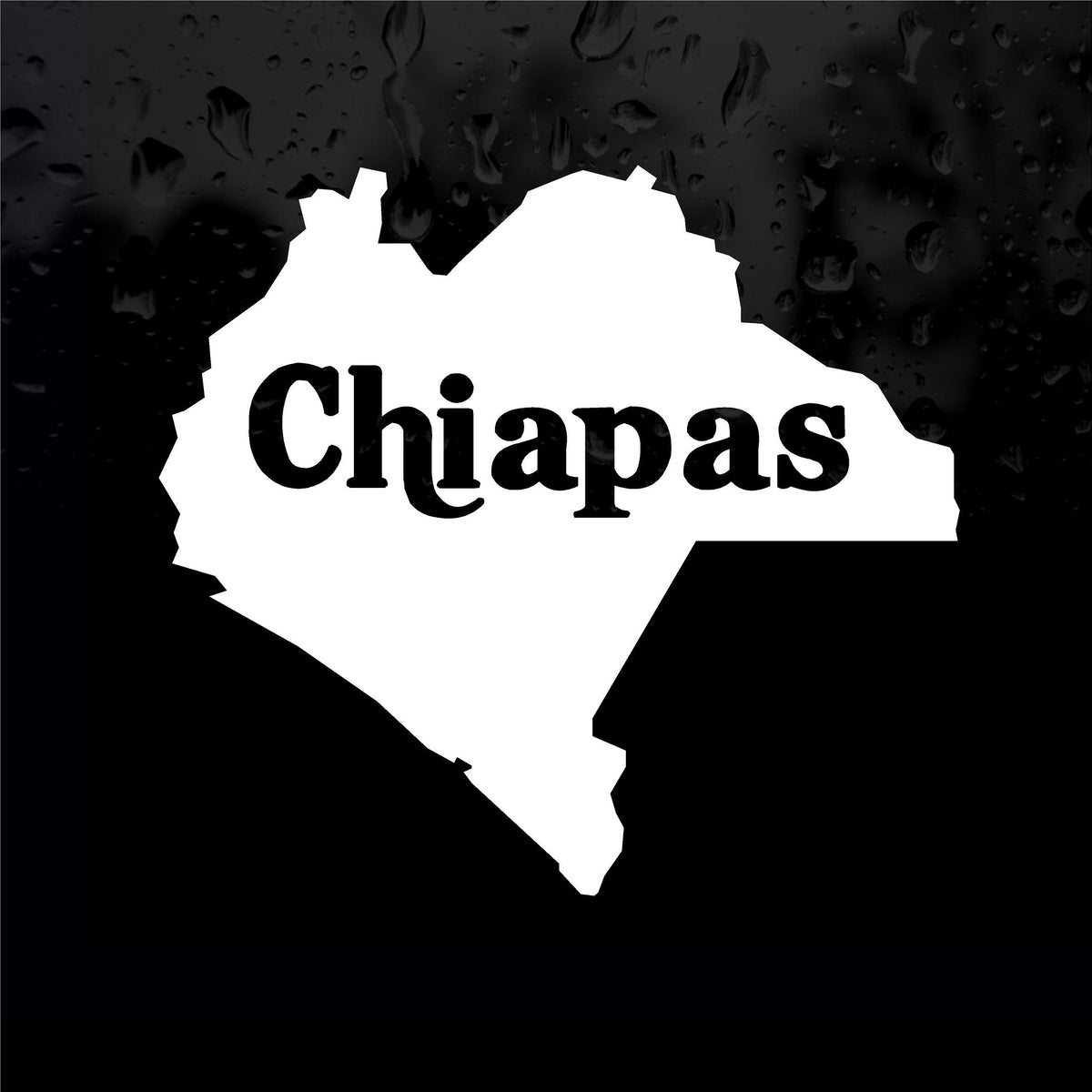 Decals - Stickers. Mexico: Mapa Chiapas. Map. – Jeyfel