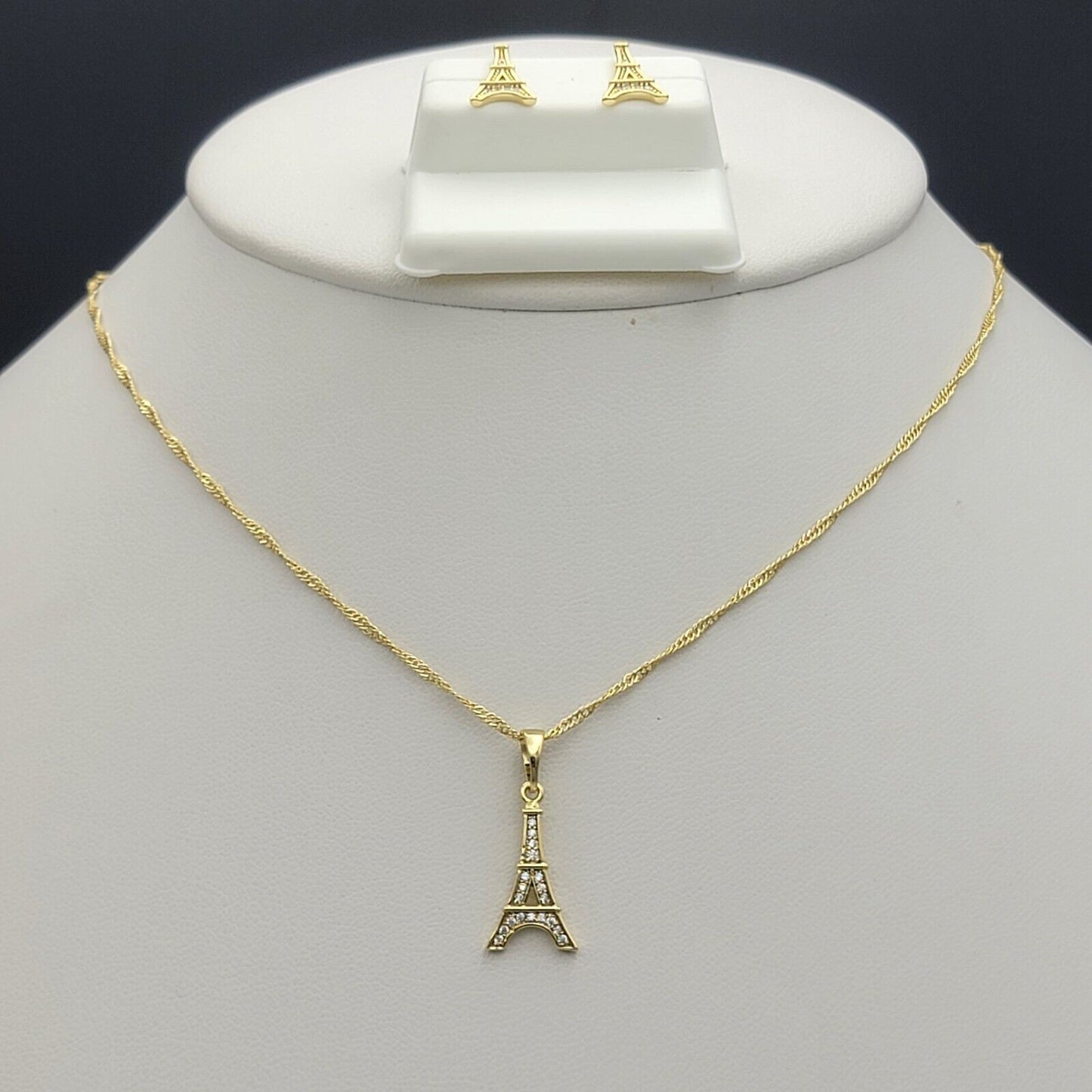 Sets - 14K Gold Plated. Eiffel Tower