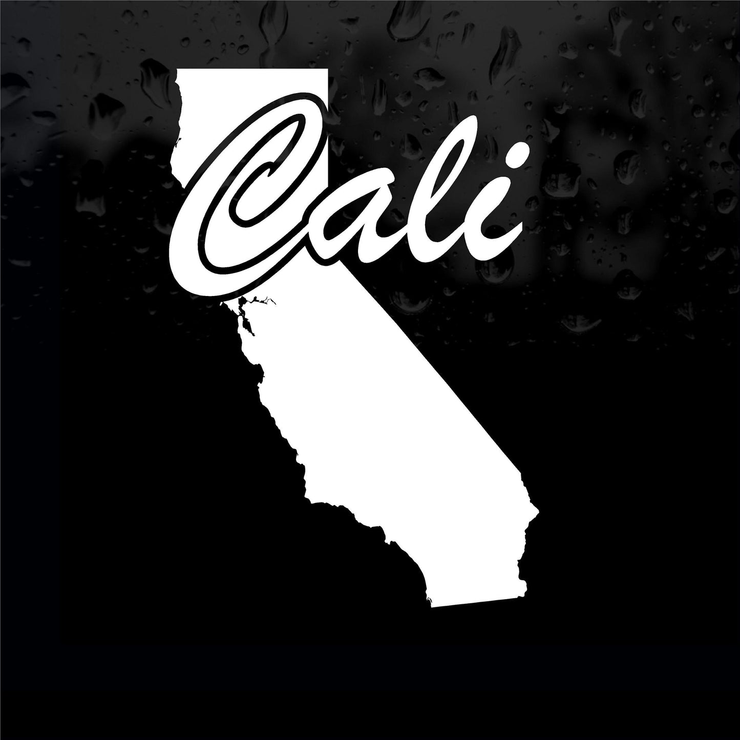 Decals - Stickers. USA. California Map 8" H x 5.5"W